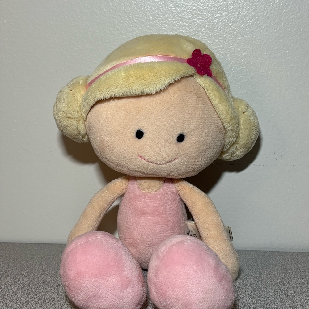 NICI WONDERLAND Baby Girl Doll CLARA Blonde BALLERINA Stuffed Animal PLUSH TOY